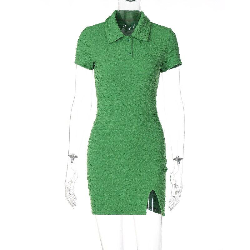 

Элегантное облегающее сексуальное женское платье 2022 года, летнее разделенное мини-платье для вечеринки и клуба, женский халат femme, женское платье, Vestidos Mujer L зелёный