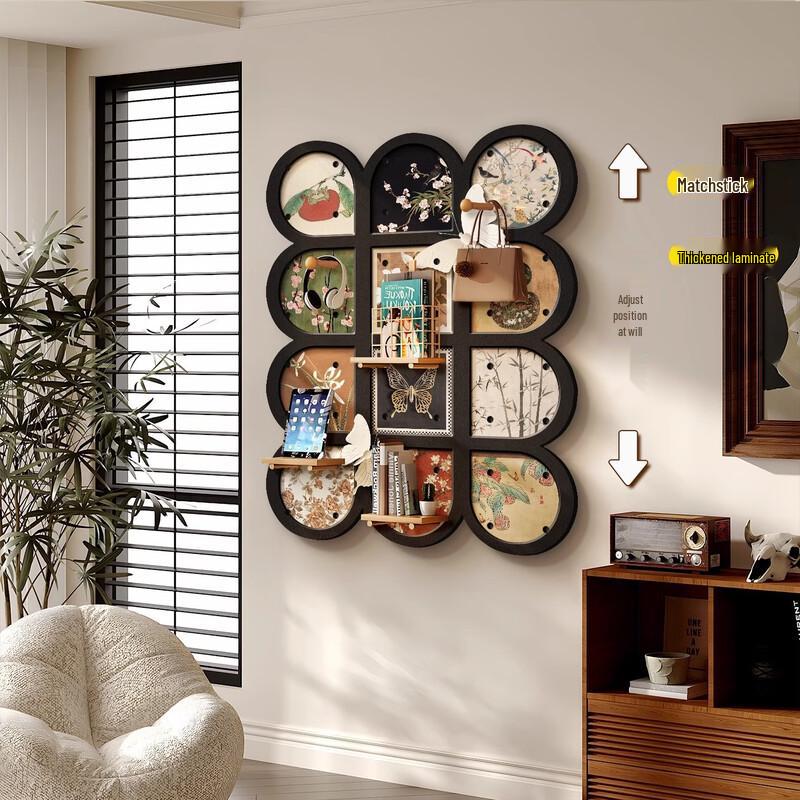 Elegant Vintage Wall Art Storage Shelf