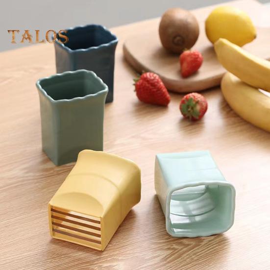 Fruit Slicer Cup Cutter Stainless Steel Kitchen Tool for Banana Strawberry Egg Mushroom Safe Easy To Clean Mini Slicer Gadget