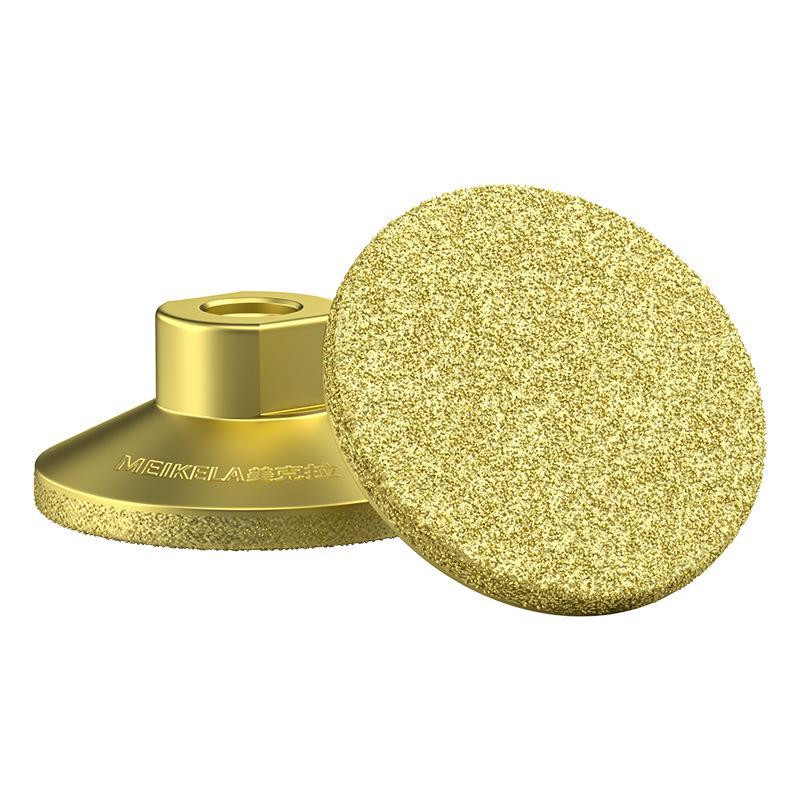 Brazed 2" Flat Grinding Head for Quartz, Stone, Marble Polishing - Angle Grinder Disc