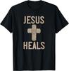 Jesus Heals Band Aid Cross Tshirt Personalized Clothing Customizable Graphic T Shirts Funny Shirt Camisas Streetwear
