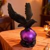 Scary Ornaments Desktop Ornaments Gothic LED Lamp Halloween Decoration Bird Sculptures Creative Table Lamp Home Decor