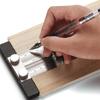 High Precision T Type Woodworking Scribing Ruler Stainless Steel Hole Line Gauge Portable for Outdoor Woodworking Jobs