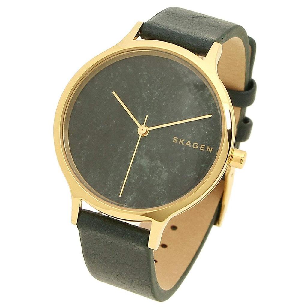 Skagen Women's Watch, SKW2720, Green and Yellow Gold [Parallel Import]
