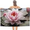 Blue Shark Beach Towel,Oversized Pool Towels for Adults, Soft Plush Lightweight Travel Towel, Absorbent Beach Blanket for Pool