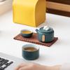Kuaike Cup One Pot Two Cups Set Portable Travel Tea Set Ceramic Teapot Teacup Gifts Creative Souvenir