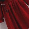 Mädchen Rotes Samt Cheongsam Kleid - Herbst/Winter Mode für Mittlere bis Große Kinder