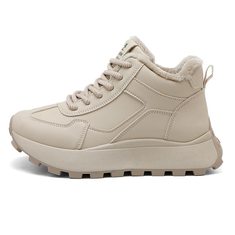 YBF velvet high-top snow boots winter new student ins thermal casual shoes cotton shoes