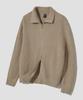 AGOD Refined Two-Way Knit Zip-Up [Beige]