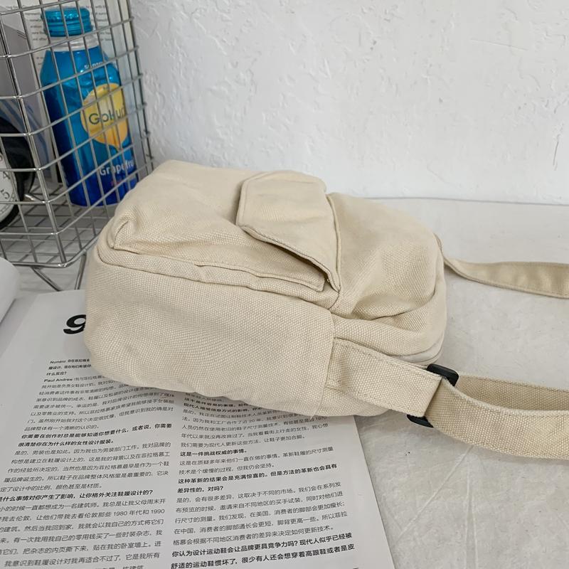 Handytasche Einfarbig Umhängetasche Canvas-Tasche Damen Schultertasche Kleine Tasche