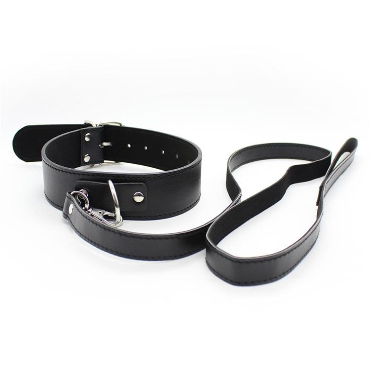 Collar Leash Leather Harness Pink Red Black   Kink Fetish Collars & Leashes