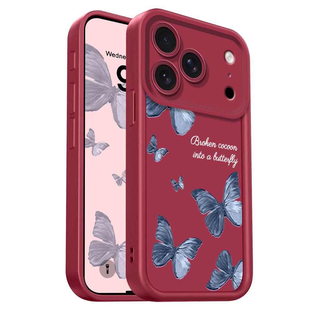 

Flying Butterflies Phone Case For IPhone 17 Air 16 16E 15 14 Plus Pro Max Staircase Soft Cover iPhone 15 ProMax
