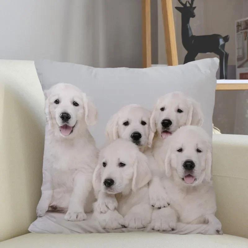 Golden Retriever Hund Kissenbezug Sofa Dekorative Kissenhülle Kissenbezug Heimdeko Großhandel