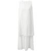 SanCai Embroidered Faux Two-Piece Cotton Dress