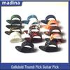 Right-Hand Celluloid Guitar Thumb & Finger Picks with Fingernail Covers