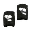 1Pair Cotton Kettlebell Wrist Guard Comfortable Sweat-absorbing Wrist Guard Protector 1Pair Black Protecting the wrist 1