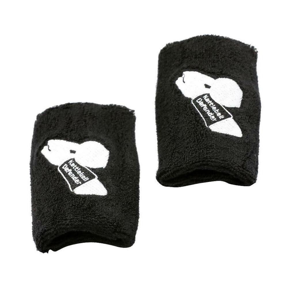 1Pair Cotton Kettlebell Wrist Guard Comfortable Sweat-absorbing Wrist Guard Protector 1Pair Black Protecting the wrist 1