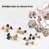 Quiet Walking Heel Pads Caps With Antislip Design Includes Pliers and Storage Case Women's High Heel Tips Replacement