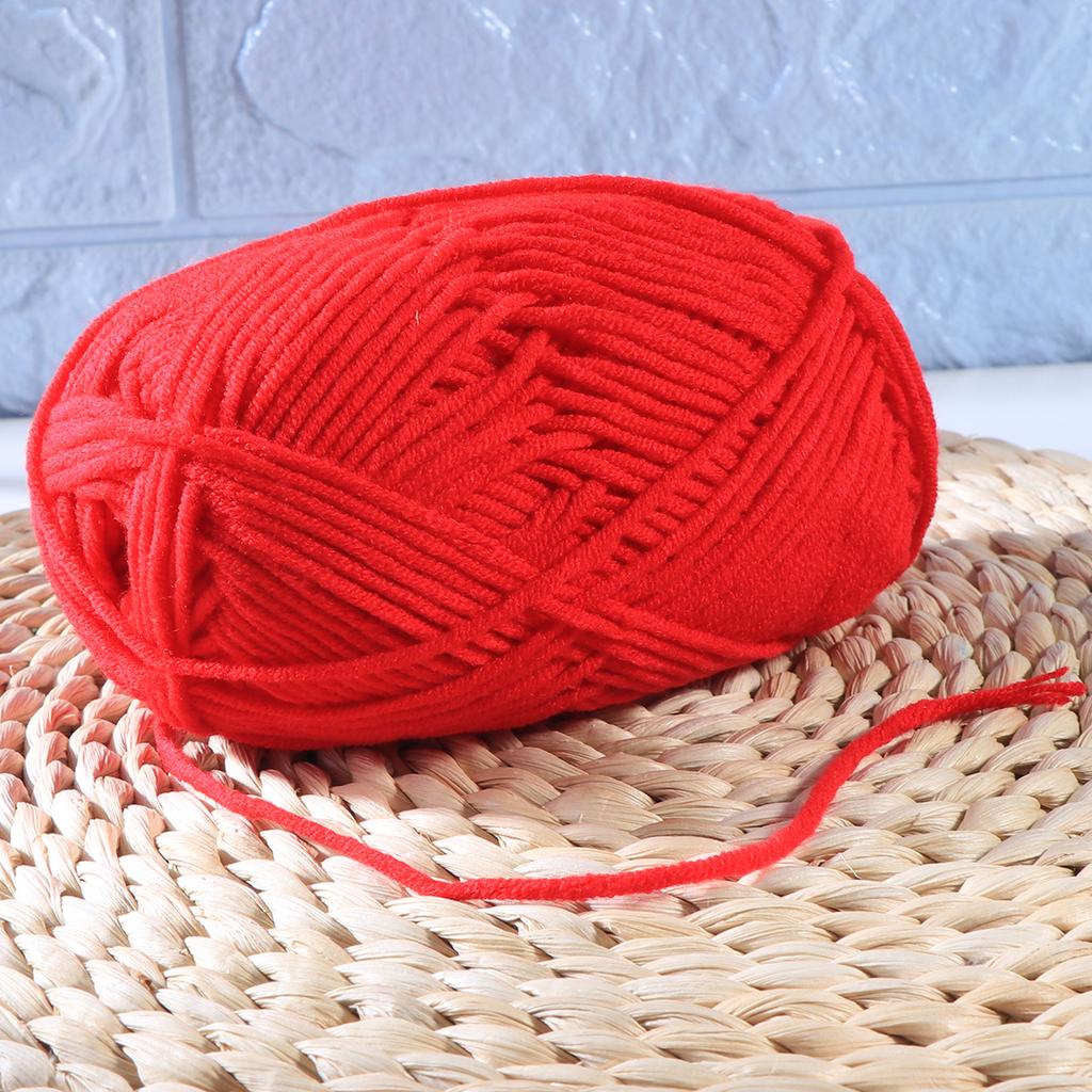 50G Milk Cotton Yarn Chunky Knitting Wool Soft Warm For Hats Scarves Sweaters Diy Crochet Spinning Weaving Needle Felting Cotton