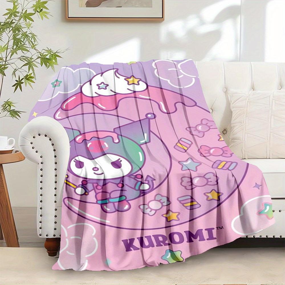 

1pc Kuromi Moonlight Dreamy Plush Blanket - Seasonal Home Decor, Cozy and Cozy, Perfect for All Ages, Machine Washable, Perfect for All Fami 130x150cm
