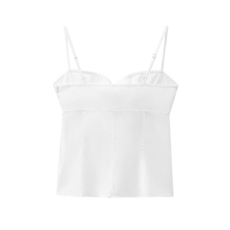 Fashion Style 2024 Autumn New Women's Clothing Work Clothing Plaid Easiest for Match Gentle Braces In White Shirt 8438002