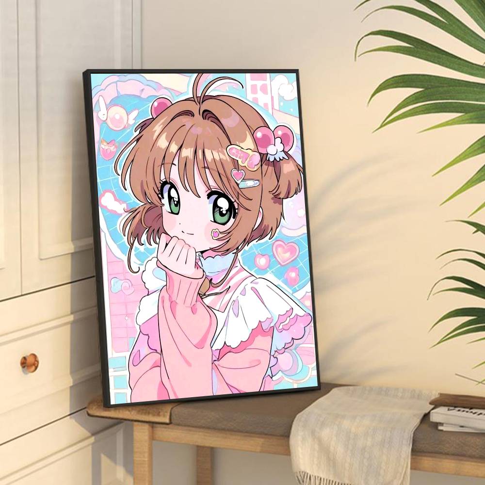 C-CardcaptorS S-Sakura Kawaii Pink Girl Good Quality Prints and Posters Waterproof Paper Sticker Coffee House Bar Posters