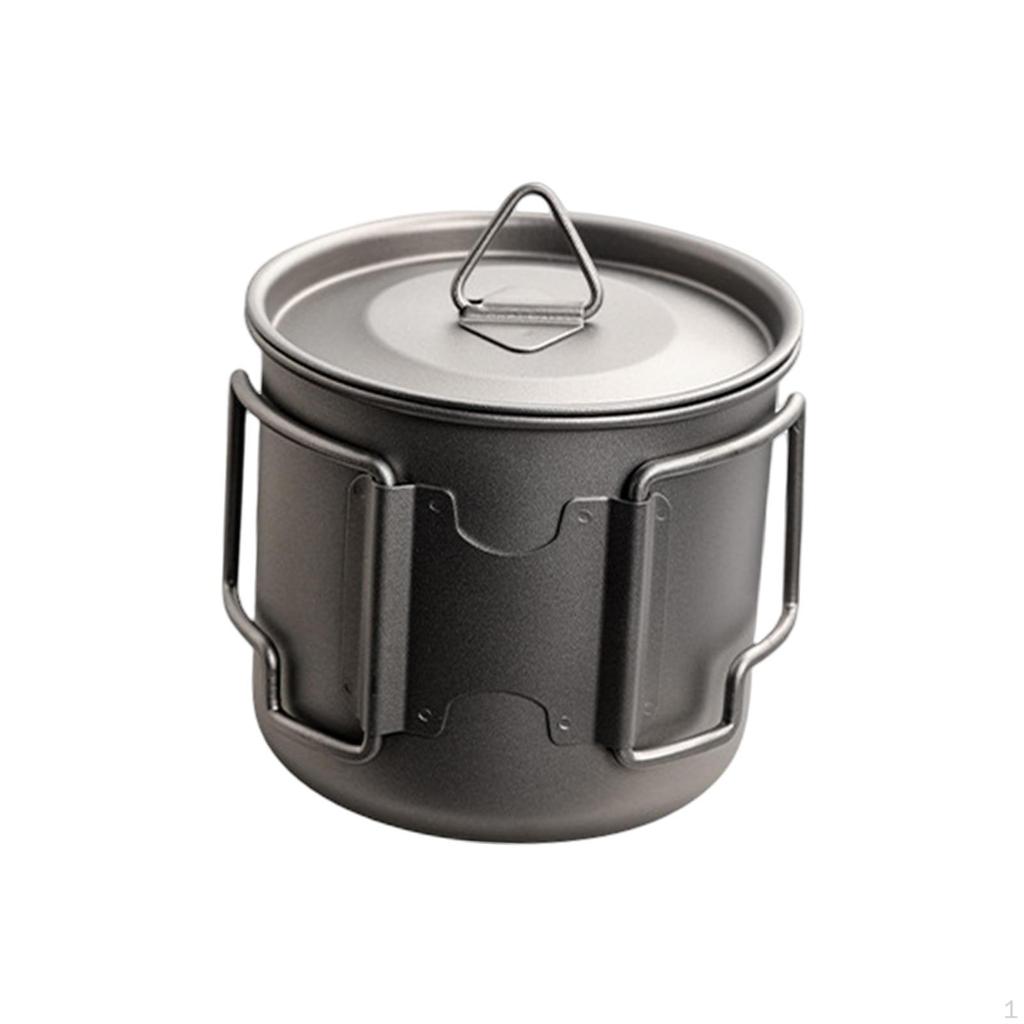 Titanium Camping Pot Set for Backpacking Excursions