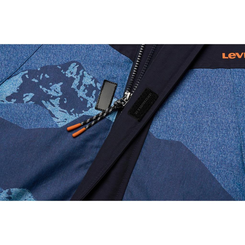 Levis Fashion Versatile Trendy Comfortable Casual Hooded Down Jacket Unisex Outerwear 004Z8-0000