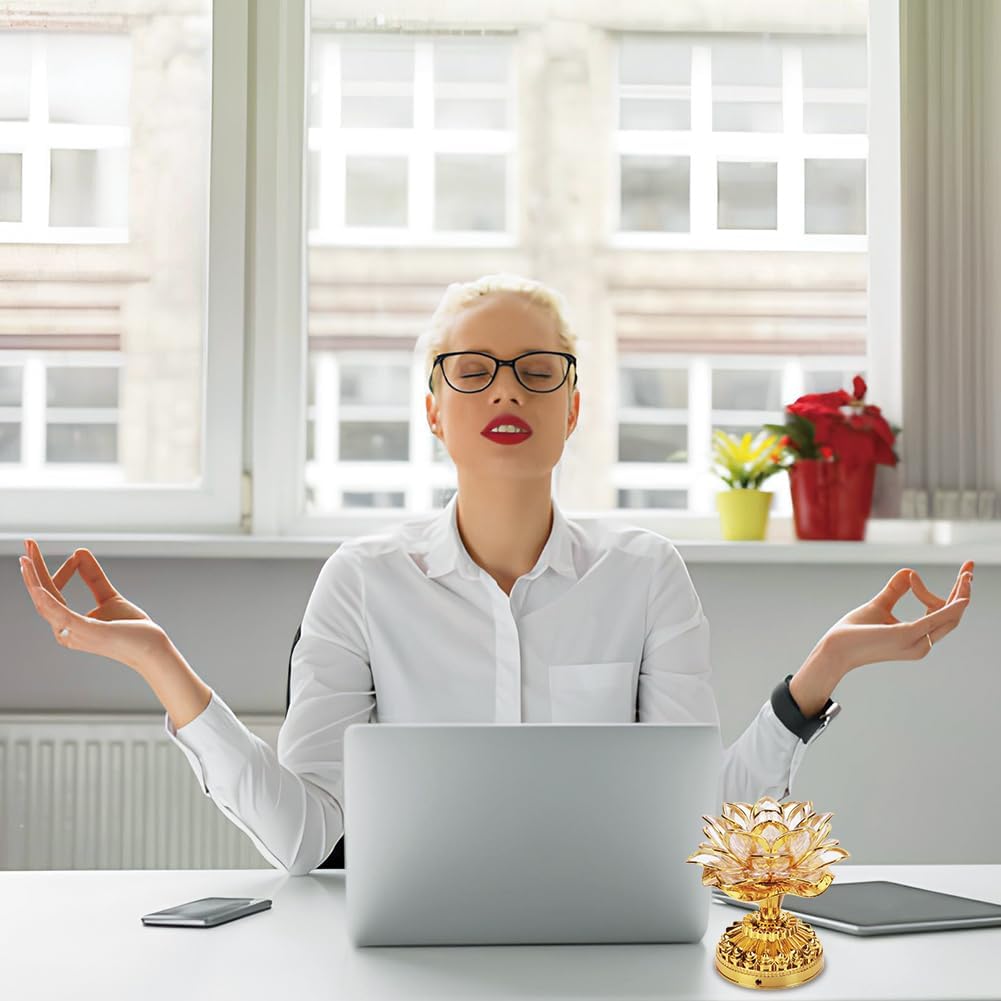 Led Colorful Buddhist Lamp, Buddha Light Appliances Table Candles Lamps Electronic Lights Battery Operated Flickering Warm for Home Decorative Temple