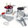 Measuring Cups Stainless Steel With Spoons Steel Accurate Stackable Kitchen Gadgets Dry & Liquid Ingredient Measuring Cups Set