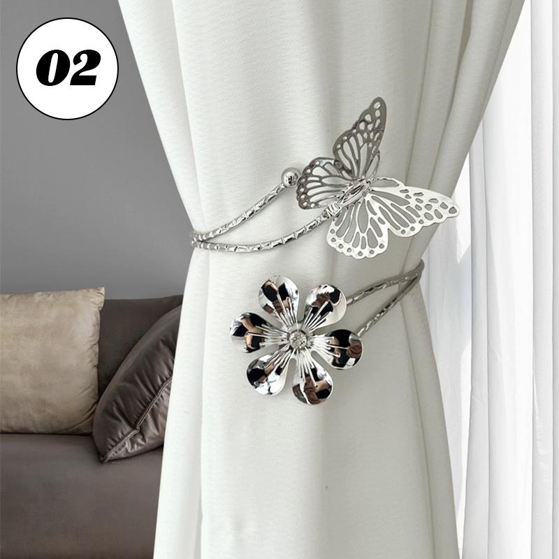 Metal Butterfly Curtai Tieback Curtain Holder Clips Back Bedroom Curtain Holder Drapes Holdback Buckle Clip Europe and America