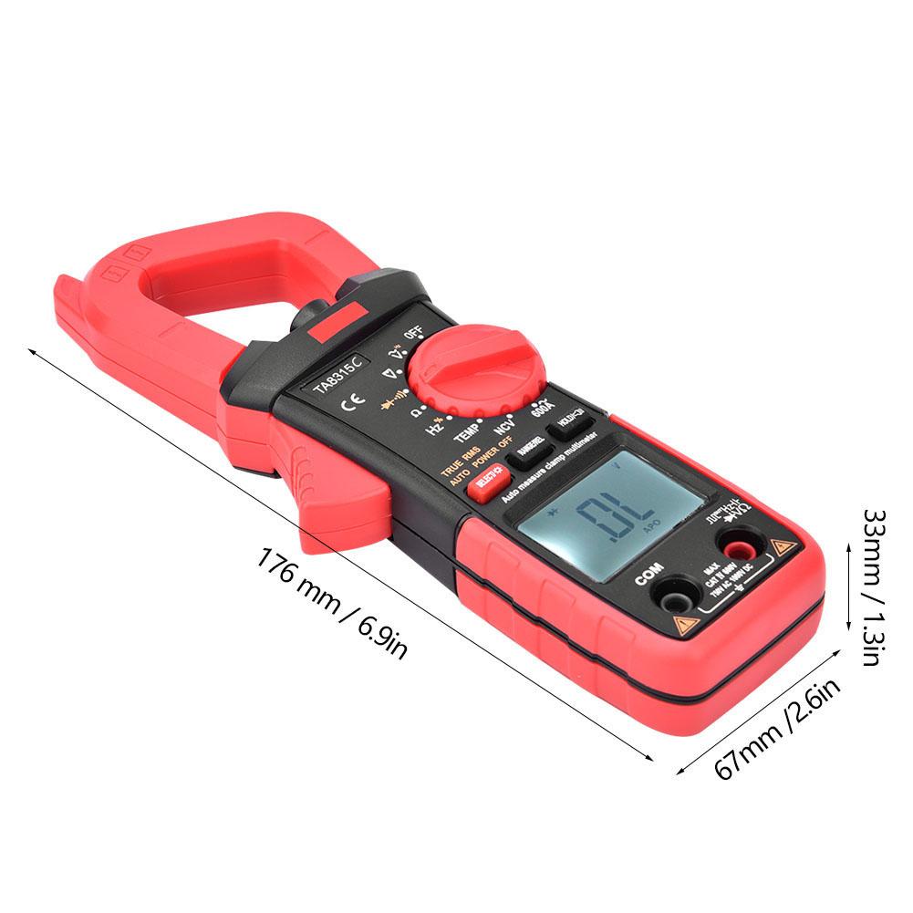 TA8315C Multifunctional Digital Handheld Screen Clamp Multimeter Voltage Current Meter Tester