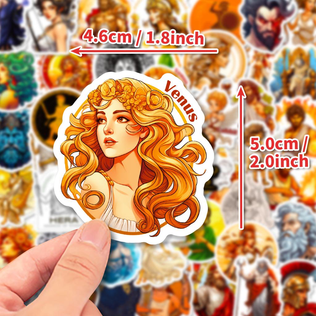 50 Stickers Greek Aesthetics Myth Personality Creativity Car Mobile Phone Water Cup Decoration Sticker Waterproof