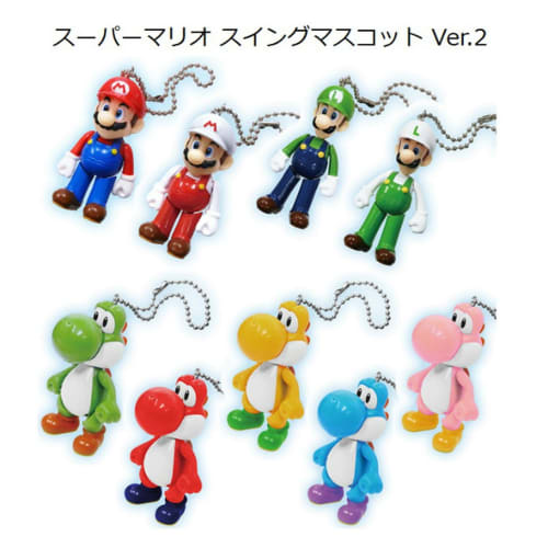 Morimoto Sangyo Super Mario Swing Mascot Ver.2 Mario RM-7721 W35 X H56 X D25mm