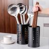 Stojak na pałeczki ze stali nierdzewnej Pojemnik na sztućce o dużej pojemności Przechowywanie przyborów kuchennych Okrągły otwór Wydrążony Ociekacz