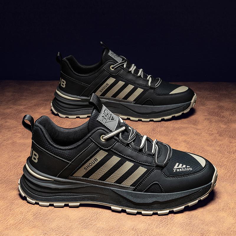 

Осень прямая трансляция новые кожаные кроссовки процесс холодной склейки мягкая подошва удобные низкие на шнуровке повседневные кроссовки мужская обувь 44