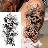 [Waterproof Tattoo] Waterproof Temporary Tattoo Sticker | Elegant Floral Design, Easy-to-Apply Body Art for Women,