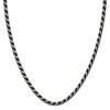 [Shinjuku Gin No Kura] Smoked Cut French Rope Chain, Length 40-70cm (55cm), Width 2.6mm, Thin, Silver 925 Necklace Chain for Men, SV925, Chain Only