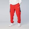 Nike NBA Brooklyn Nets Color Block Logo Fleece Lace-Up Sports Pants Men Bottoms Red DC0897-657
