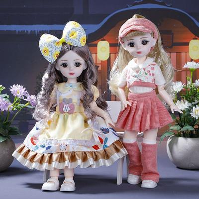 30cm Tučná Bábika 6 Bodov Bjd Princeznovský Oblek Oblečenie Lolita Sukňa Hračka na Obliekanie Dievčenská Bábika