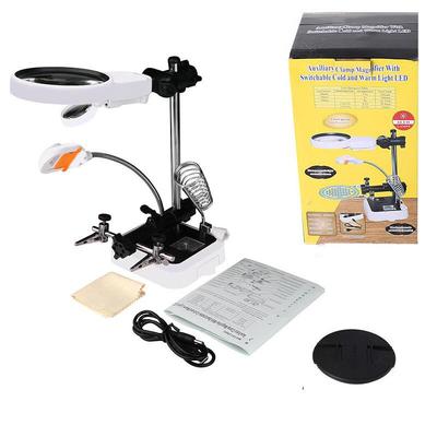 Miflame Dual-Lens Magnifying Desk Lamp