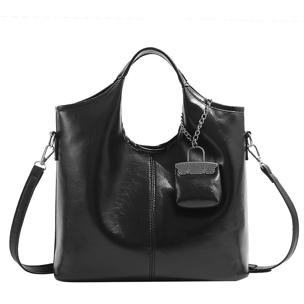 Popular niche soft leather handbag for women, 2025 new vintage fashion shoulder underarm bag, basket-style crossbody bag for women