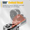 Flex Head Ratchet Set 1/4" 3/8" 1/2" Drive 180° Adjustable Swivel Head Ratchet Wrench with Extension Bar 72 Tooth 6 Pcs