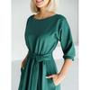 Women's Spring and Summer New Fashionable and Casual Seven Sleeve Waist Slimming Dress