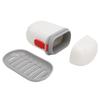 Travel Soap Case PET Leakproof Portable Soap Container with Lid Draining Tray for Traveling Camping Gym