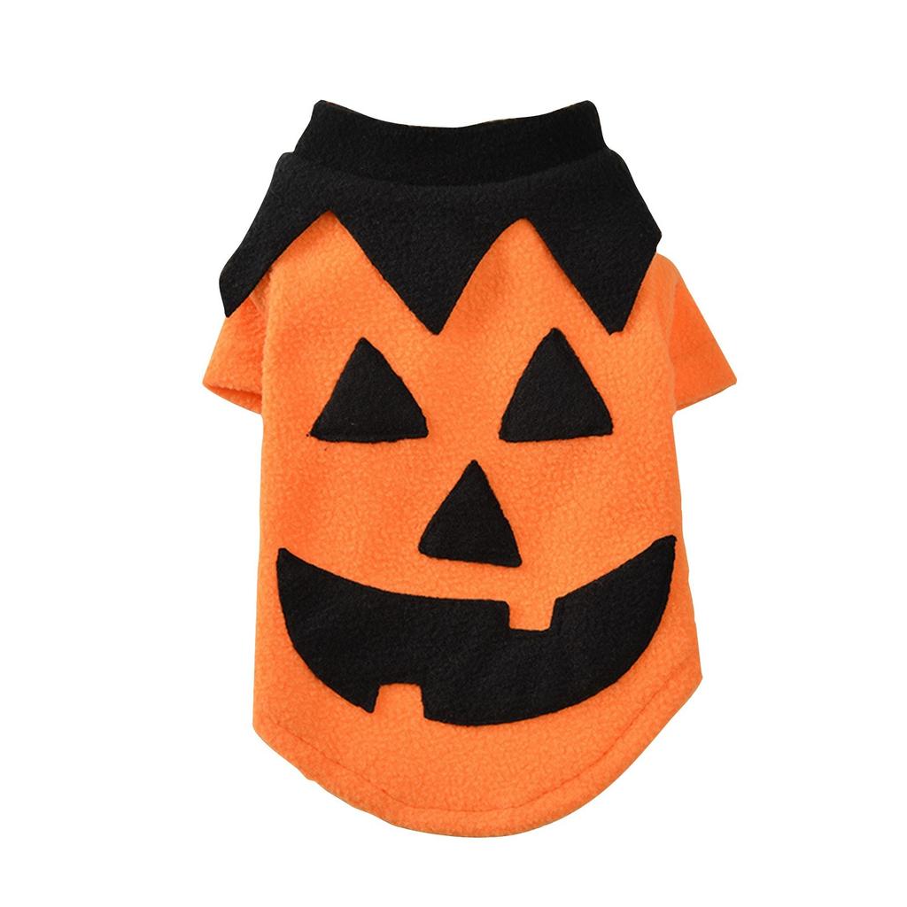 Halloween Pumpkin Dog Costume Wool Sweater For Small And Medium Dogs And Cats Pet Holiday Costumes