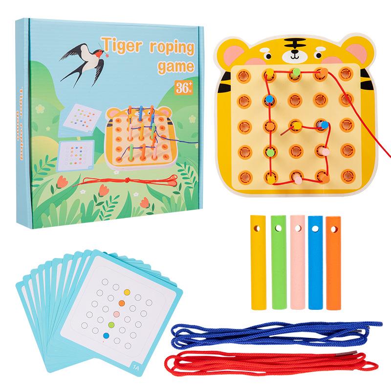 Vorschulische sensorische Perlenplatte: Feinmotorik, Puzzle & Früherziehungsspielzeug