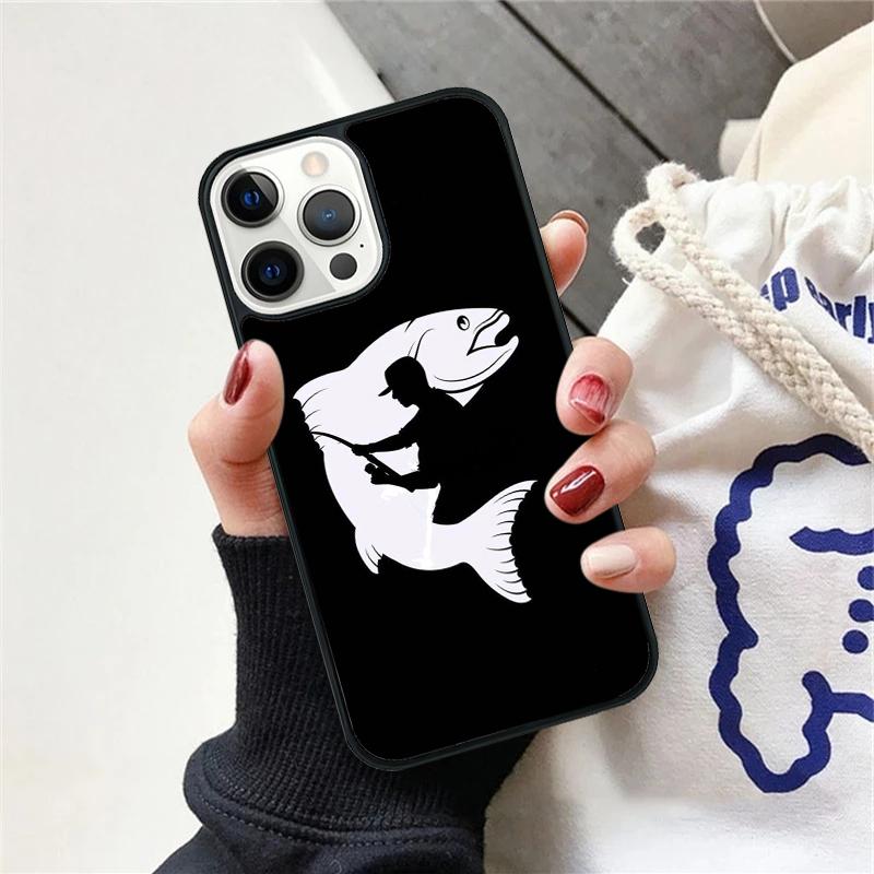 

Fishing Fisherman Phone Case Cover For iPhone 16 15 11 13 14 Pro Max 12 mini Plus X XS Max XR Fundas iPhone XR