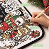 Christmas Art Crafts for Children DIY Coloring Blanket Kids Adults, Color Your Own Throw Blanket, 39.4" x Holiday Party Activities Groups 55.1"