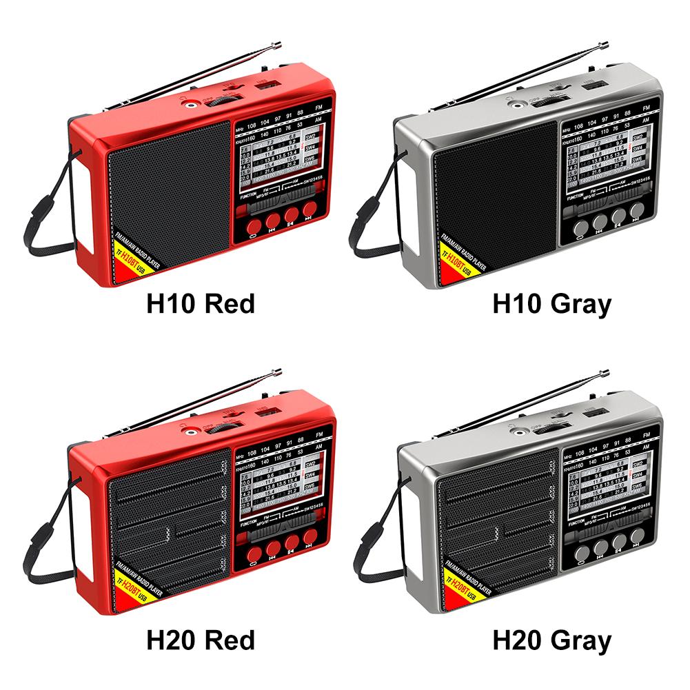 FM AM SW Radio Portable Radios Full Band High Sensitivity Radio Bluetooth Speaker Battery Powered Full Waves USB TF MUsic Box